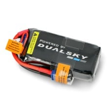 Li-Pol Dualsky 1300mAh 60C / 5C 11.1V Xpower HED package - with voltage indicator