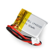 Li-Pol battery Pimoroni 150mAh 3.7V - JST connector - 27x20.5x4.3mm
