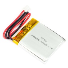 Li-Pol baterija Pimoroni 500mAh 3.7V - JST jungtis - 37x30.5x5.3mm