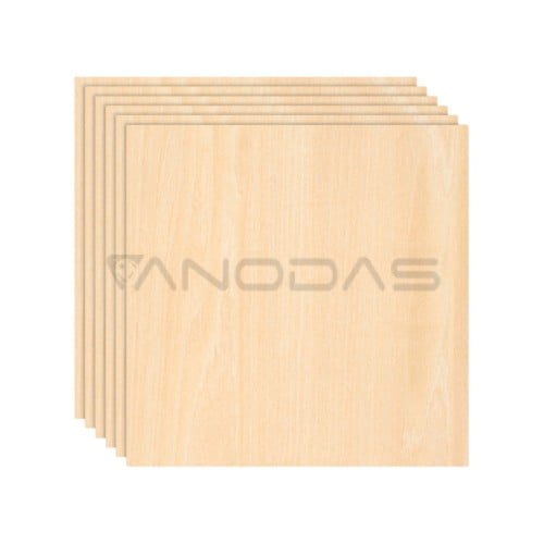 Liepų fanera - 3mm - 300x300mm - Bambu Lab - 6vnt  Liepų fanera - 3mm - 300x300mm - Bambu Lab - 6vnt