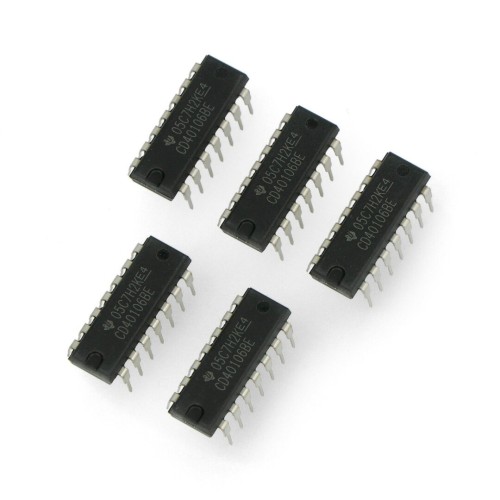 Logic system CD40106BE - 6x inverter with Schmitt trigger - 5 pcs Logic system CD40106BE - 6x inverter with Schmitt trigger - 5 pcs