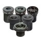 Set of M12 1.56-25mm lenses for Raspberry camera + CS and C-CS adapter, x6, ArduCam LK003