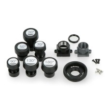 M12 1.56-25mm objektyvų rinkinys, skirtas Raspberry kamerai + CS ir C-CS adapteriui, x6, ArduCam LK003