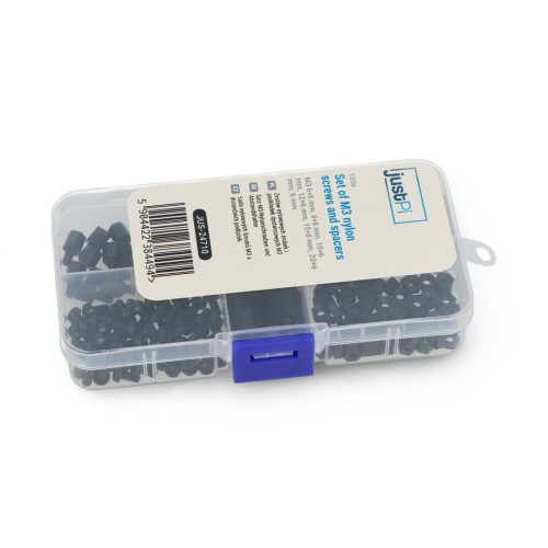 M3 nailono varžtų ir tarpiklių rinkinys - 180 vnt, - justPi M3 nailono varžtų ir tarpiklių rinkinys - 180 vnt, - justPi