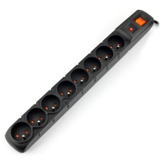 Power Strip Acar S8 black - 8 sockets - 3m