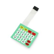 Membrane 4x5 keypad - 20 keys - self-adhesive