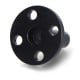 Metal Flat Key Shaft Flange Plate-A - wheel adapter for servos - black - Waveshare 24985