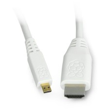 MicroHDMI - HDMI kabelis T7689AX 1m Baltas