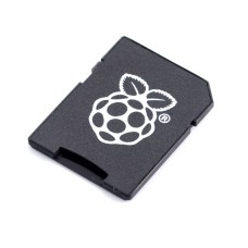 MicroSD SD card adapter with Raspberry Pi logo