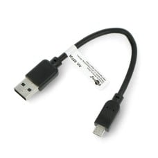 Laidas microUSB B - USB A 2.0 Hi-Speed ​​- 0.15m - juodas