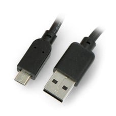 MicroUSB B-A laidas 2.0 Hi-Speed ​​​​Goobay juodas - 0.3m