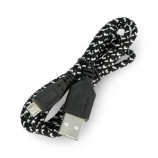USB A - B cable braided 1m