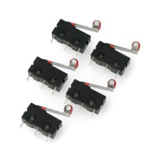 Limit switch mini with a roller - WK625 - 5 pcs
