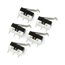 Limit switch with curved lever - WK330 - 5 pcs
