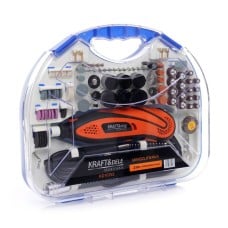 Mini šlifuoklis - gręžtuvas Kraft&Dele 270W + 210 dalių priedai - KD10753