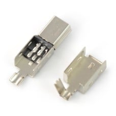 MiniUSB type B plug for cable