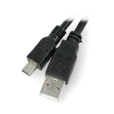 MiniUSB B - A laidas 2.0 Lanberg 0.3m - juodas