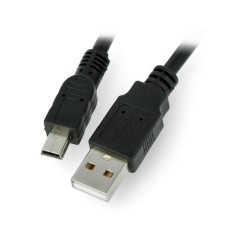 Lanberg USB - MiniUSB cable B - A 1.8m - Black 