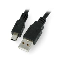 Lanberg USB - mini USB kabelis 1.8m - Juodas