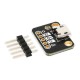 Module with microUSB socket - connector for breadboard - PiHut 106577