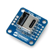 Module with USB A and USB type C sockets - SB Components 25756