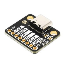 Modulis su USB C tipo lizdu - jungtis bandymų plokštei - PiHut 106575