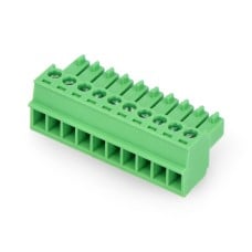 Moteriška tvirtinimo juosta, 10 kontaktų tiesi, 3.5 mm 