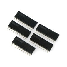 Karpomas lizdas 1x10 kaiščių 2.54mm Arduino - 5vnt