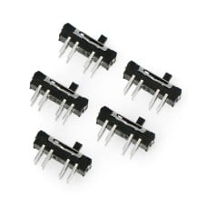 Slide switch MSS-2336 3-position - straight - 5 pcs