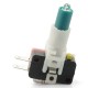Push button 10cm - green - flat