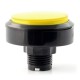 Push Button 6cm - yellow - flat