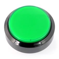 Push Button 6cm - green - low profile