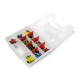 Tact Switch 12x12mm buttons set 50 pcs - colored caps + organizer