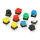 Tact Switch 12x12mm buttons set 50 pcs - colored caps + organizer