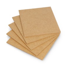 Raw HDF Board - 3mm - 110x120mm - 5 pcs