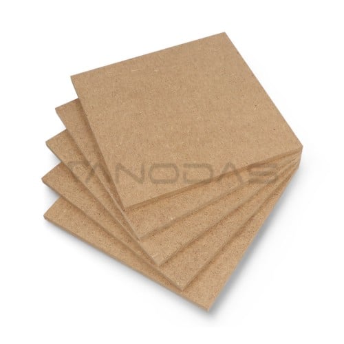 Raw HDF Board - 6 mm - 160x160mm - 5 pcs  Raw HDF Board - 6 mm - 160x160mm - 5 pcs