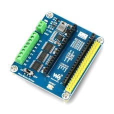 DC Motor Driver Module - four-channel - hat for Raspberry Pi Pico - Waveshare 19764