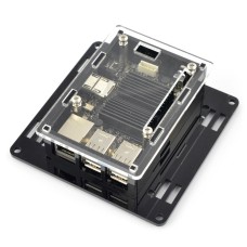 Case for Odroid C2 - VESA for monitor mounting - black and transparent