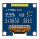 OLED ekranas 1.3 colio 128x64 pikselių SPI - SH1106 - baltas