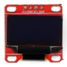 OLED display, blue graphic, 0.96'' 128x64px I2C - red