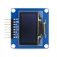 OLED ekranas mėlynas, 1.3” (A), 128x64px SPI/I2C, kampinės jungtys, Waveshare 10444