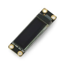 OLED vienspalvis ekranas 0.91” 128 x 32 px, I2C, su lustų bloknotu, DFRobot DFR0647