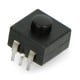 Bistable switch ON-OFF PB-12A-3, round 30V/1A - black - 5 pcs.