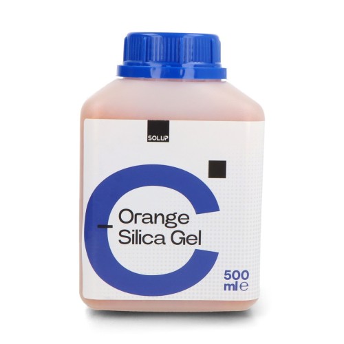 Oranžinis silikagelis su drėgmės indikatoriumi - 0.5 l Oranžinis silikagelis su drėgmės indikatoriumi - 0.5 l