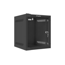 Hanging rack installation cabinet - 10'' 6U 280x310mm - black - Lanberg WF10-2306-10B