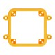 Plastikinis M5Stack Core modulių montavimo rėmelis - oranžinis - M5Stack A125