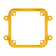 Plastikinis M5Stack Core modulių montavimo rėmelis - oranžinis - M5Stack A125