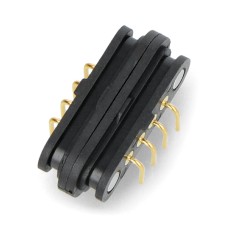 DIY magnetinė jungtis - dešinės pusės kampiniai keturi kontaktiniai kaiščiai - Adafruit 5358