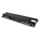 Patch Panel 24 prievadų ekranuotas - 19 colių serverių stovams - 1U cat.5e FTP - juodas - Lanberg PPS5-1024-B
