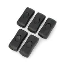 Pereinamasis klavišinis jungiklis PP15 230V - Juodas